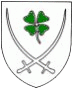 Emblema visto nel 10/1944. Il trifoglio (Klee in tedesco) richiama il nome del comandante Ulrich Kleemann